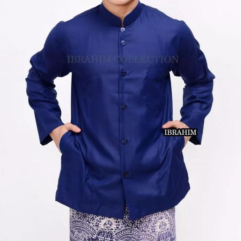 Termurah / Hot Sale Baju Koko Lengan Panjang Pria Baju Koko Buat Grub Hadroh Sholawatan