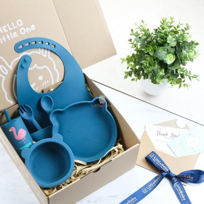 LittleBebe Silicone Gift Set | Kado Bayi Peralatan Makan Bayi Silicone