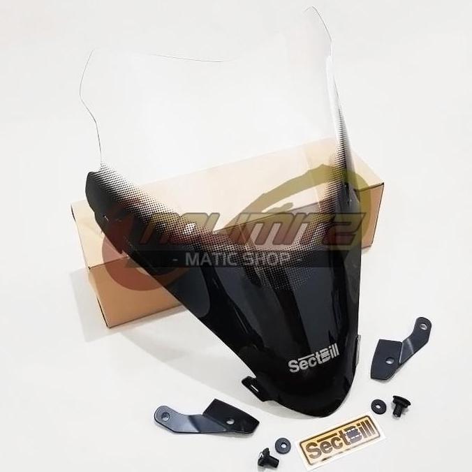 Windshield Sectbill Evo Visor Kaca Tameng Depan Honda PCX 150 Lokal