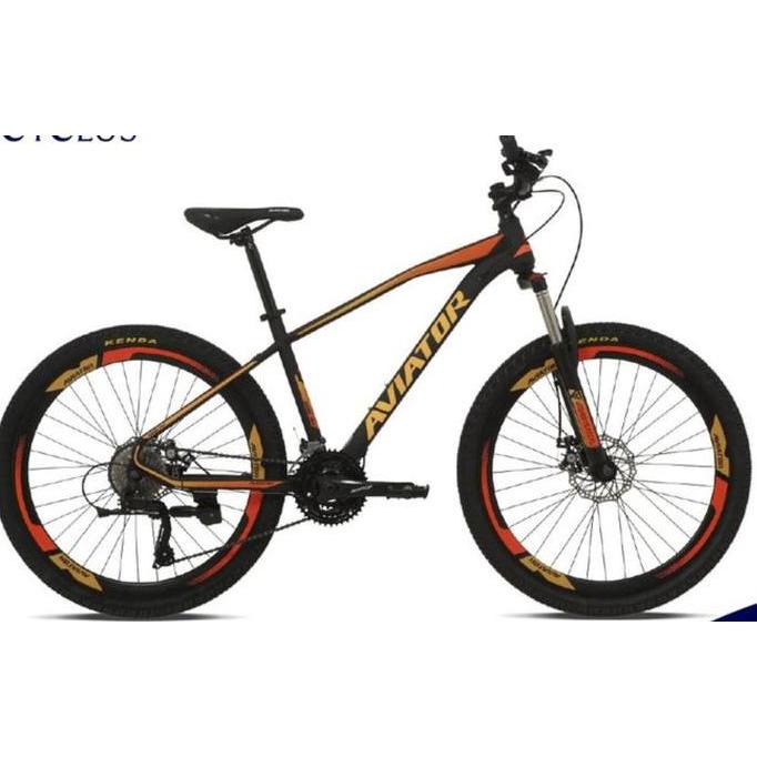 Terlaris Sepeda Gunung Mtb Aviator 26 Inch 2692 Velg Tinggi 27 Speed