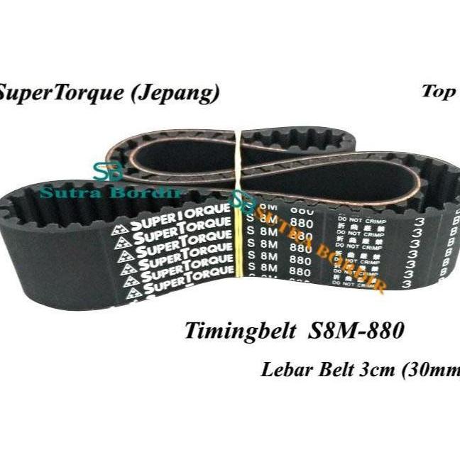 timingbelt s8m 880 lebar 30mm supertorque japan Timingbelt S8M 880 Lebar 3cm Jepang Mitsuboshi - Sup