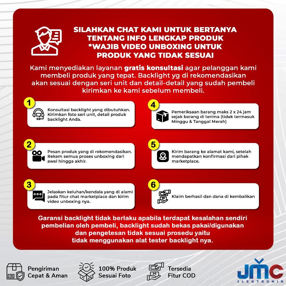 Terbaru Backlight Tv Akari 43 Inch Le-43D88Sb Le-4289T2 Le-4399T2Sb Le-43D99Sbs Le-43P88 At-5543B At