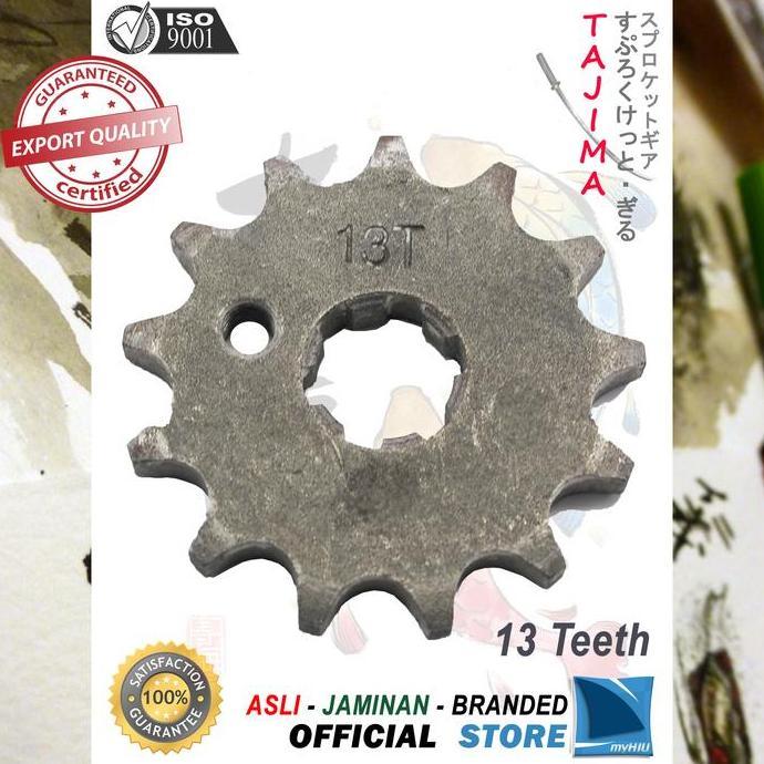 Gigi Tarik 428-13T YAMAHA Vega ZR Gir Depan Sprocket Gear TAJIMA