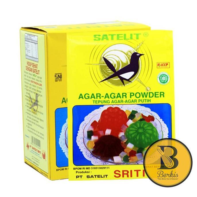 AGAR AGAR SATELIT SRITI PLAIN / PUTIH / BENING 6,5 GR KODE 361