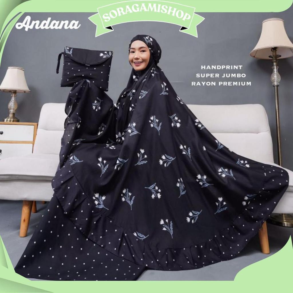 Mukena Dewasa Katun Rayon Premium Super Jumbo Bahan Jatuh Dan Adem Mukena Traveling Motif Ori