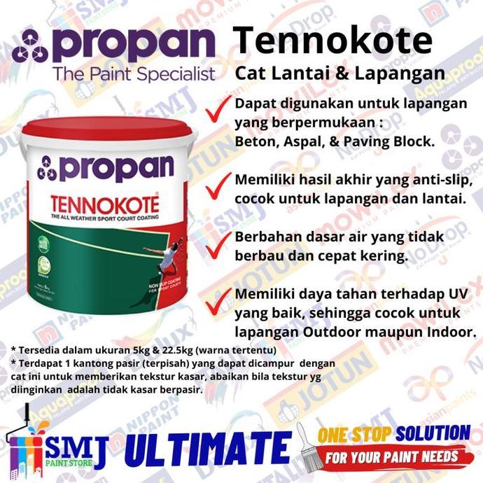 Cat Lapangan Basket Tennis PROPAN TENNOKOTE warna Purple Passion / Ungu Muda 5kg