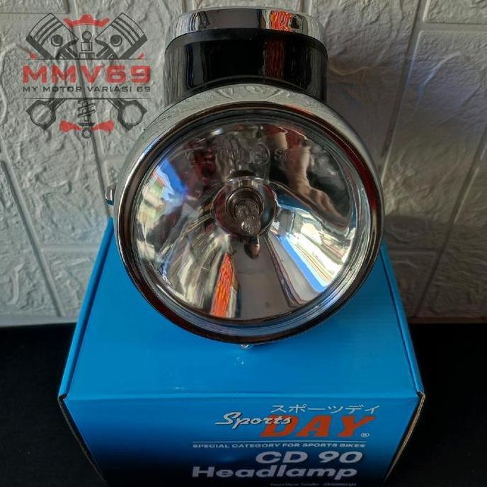 Promo BATOK CD 90 Lampu depan honda s90 s90z HEADLAMP CD90 set Spidometer list crome bahan  Besi imp