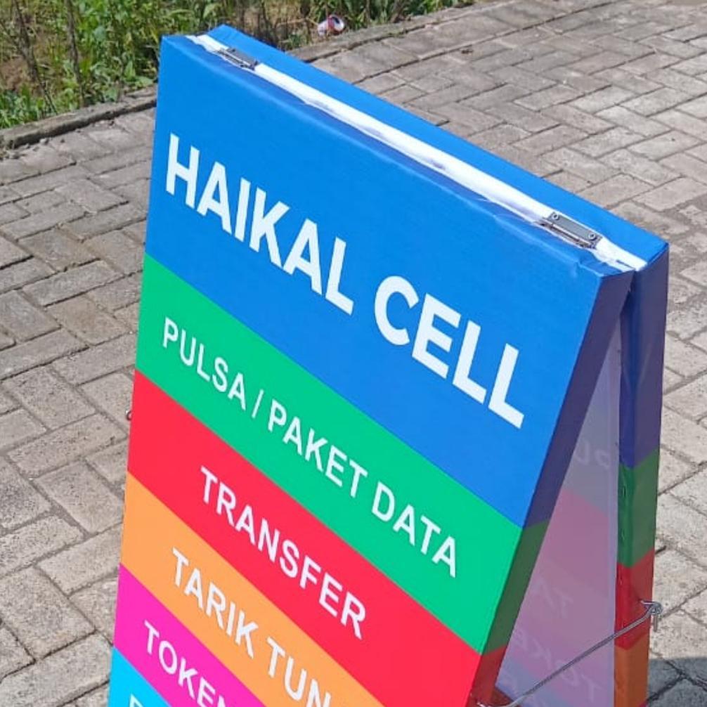 Dy Standing Banner Konter Pulsa Fullset 50 X 100 Cm Terbaik