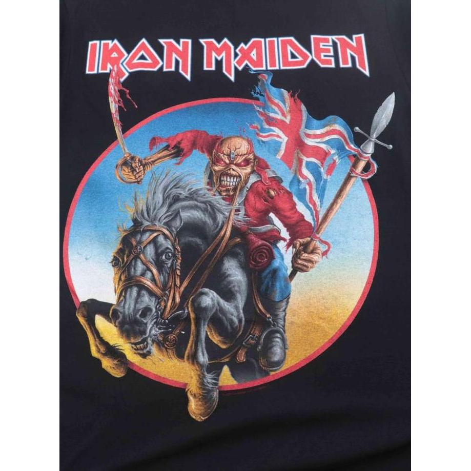 Kaos Baju Shirt Pria Metal Musik Band Original IRON MAIDEN Euro Tour