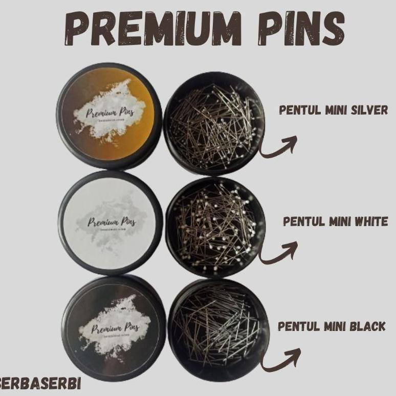 Premium Pins / Jarum Pentul Premium Stainless/ Peniti Hijab /Peniti bohlam set /Peniti kecil hijab 3