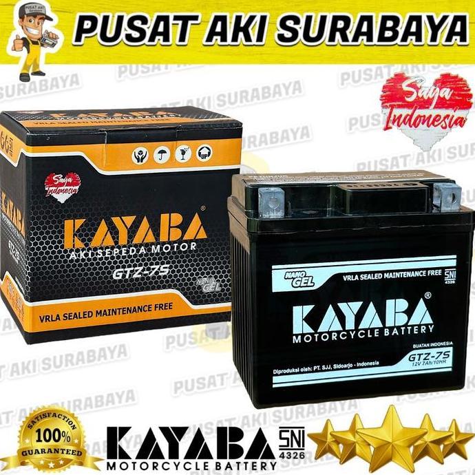 Promo ASLI PRODUK AKI KERING KAYABA GTZ7S MOTOR CB 150 R VARIO 125 VARIO 150 Diskon