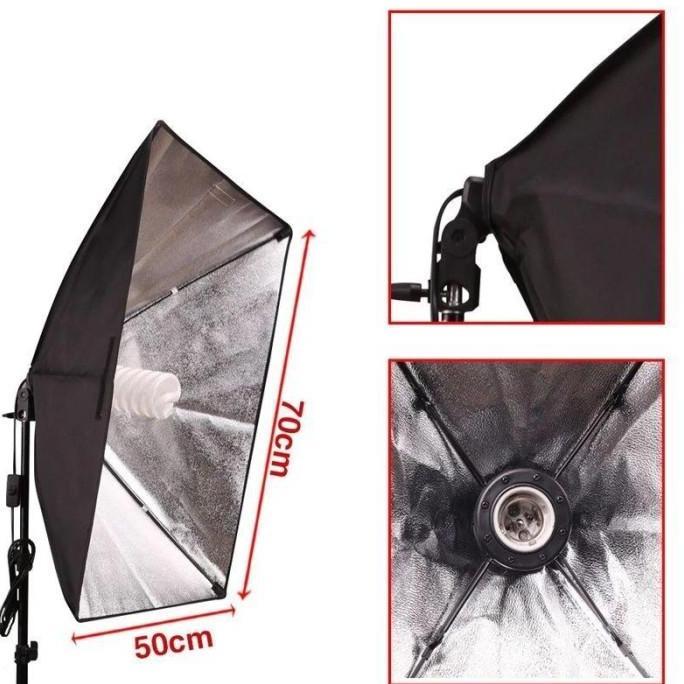 Paket softbox light stand dan boom arm