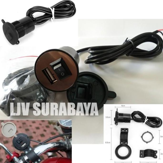 CHARGER HANDPHONE CHARGER HP CASAN HP DI MOTOR ANTI AIR USB CHARGER
