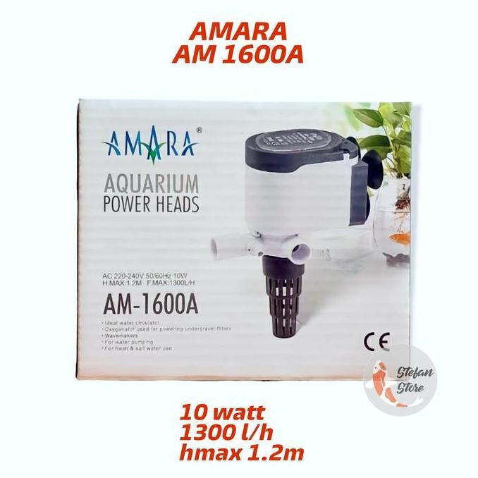 AMARA AM 1600 A POWER HEAD POMPA CELUP AQUARIUM AMARA 1600A AMARA 1600