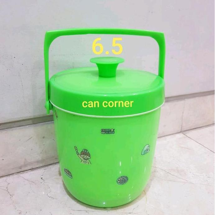 Lansungsand- Rice Ice Bucket 6.5 Termos Nasi Termos Es Batu 6.5 Termos Nasi Mini Termos Este Hijau V