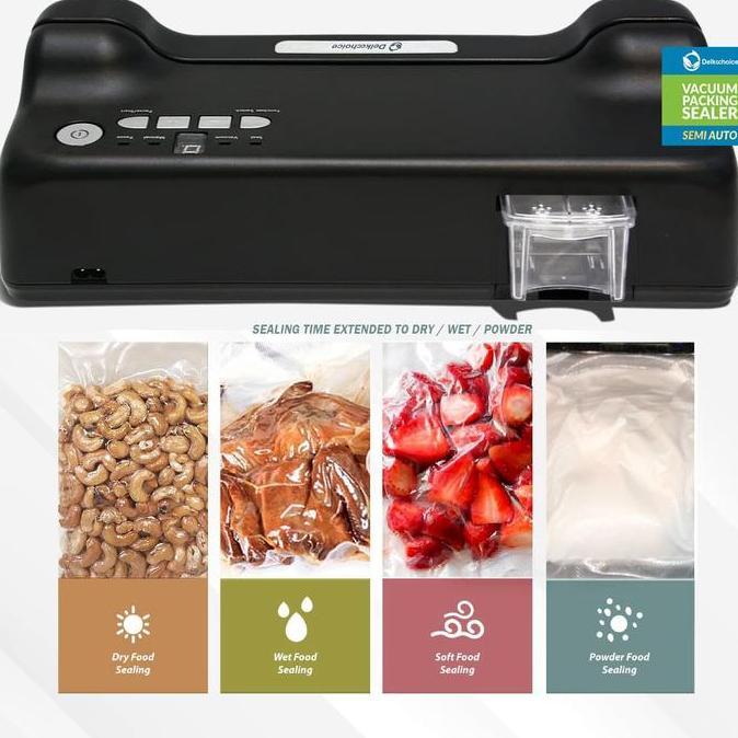 Lansungsand- Mesin Vacum Sealer Delkochoice-Mesin Vakum Sealer Makanan Delkochoice