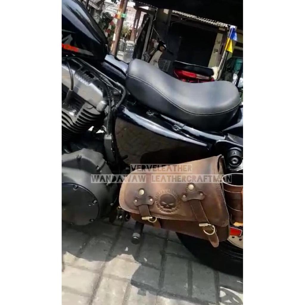 Tas harley davidson , side bag sportster , tas samping sportster