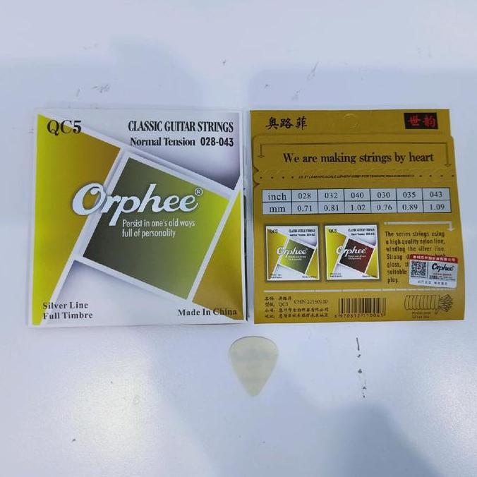 Altwill- Senar Gitar Orphee Nylon Qc5 Senar Gitar Orphee Nylon Klasik Original