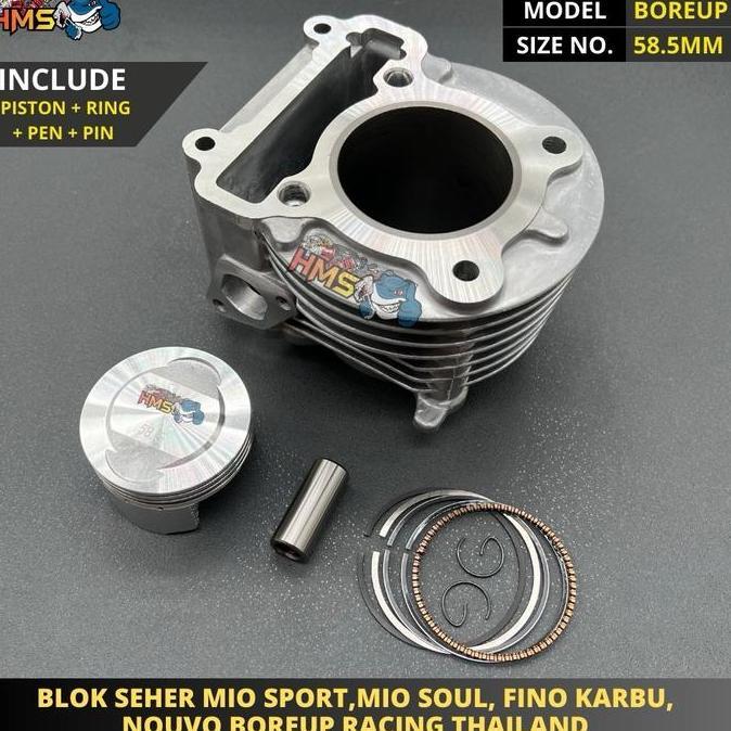 Blok Seher Mio Sporty Mio Soul Fino Karbu Nouvo Racing Boreup 58.5 58 54 Mm 58,5Mm 58Mm 54Mm Thailan