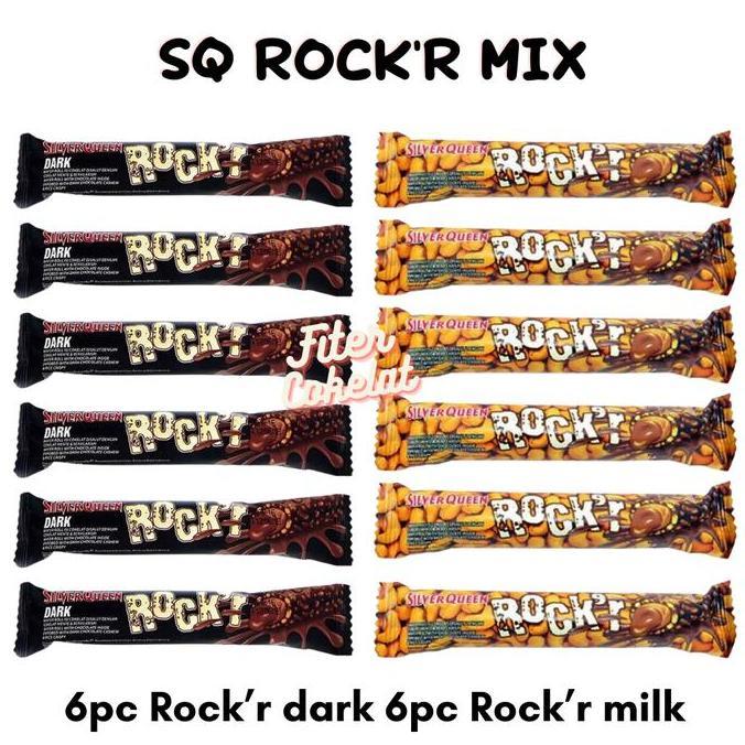 SILVERQUEEN ROCK'R COKLAT MILK & COKLAT DARK, CHOCOLATE
