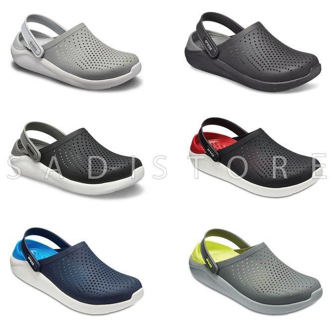 Crocs [ ORIGINAL ] Literide Clog Sepatu Sandal Pria dan Wanita - Black