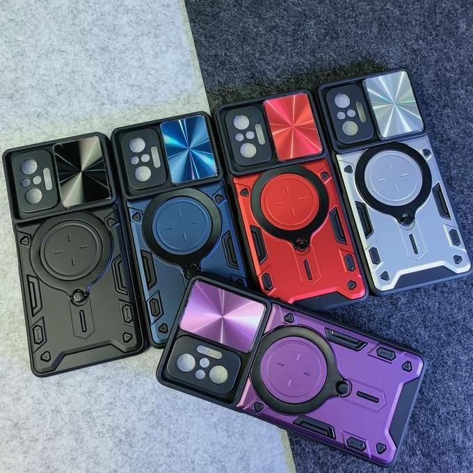 Xiaomi Redmi Note 10 Pro EvoX Army Flip Lens Armor Case Shockproof