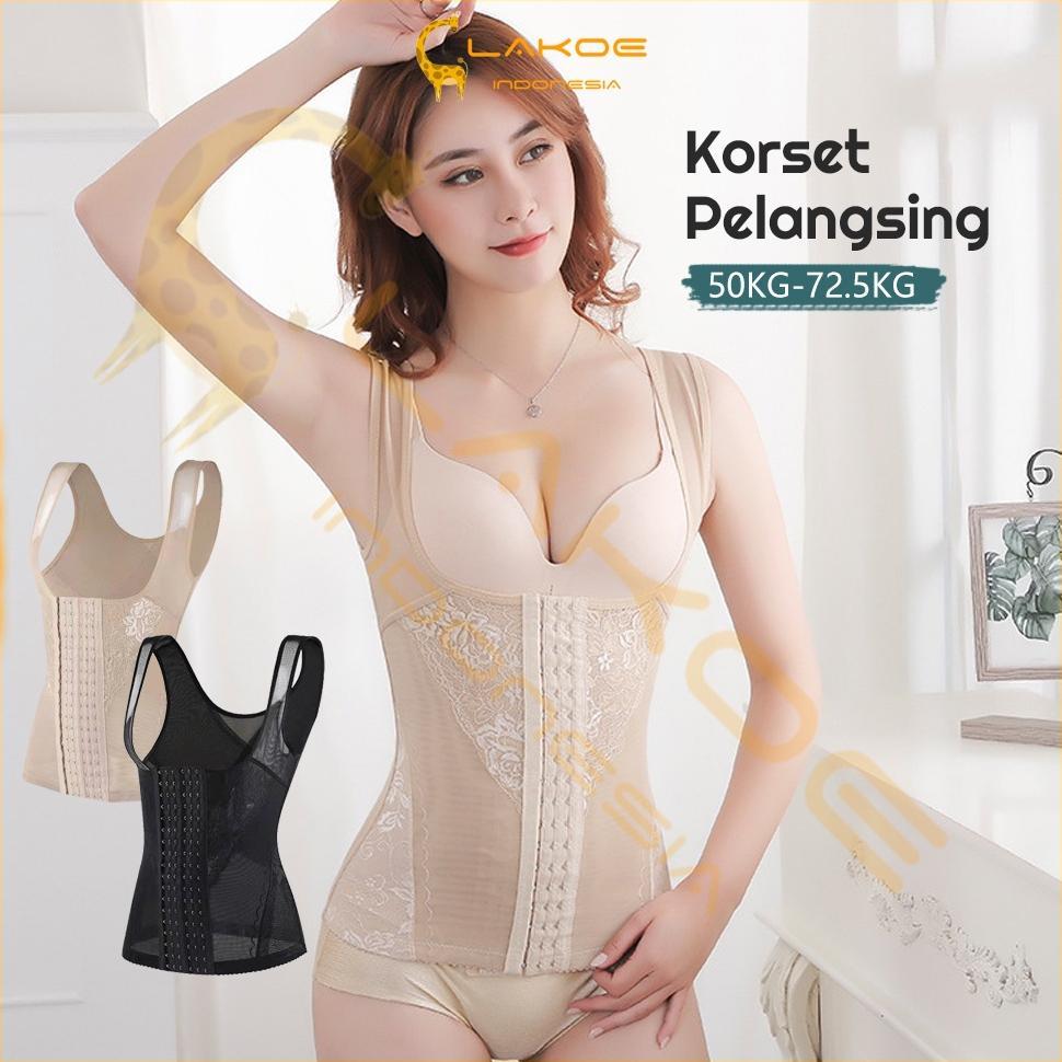 LAKOE COD Korset Pelangsing Perut Buncit Wanita Corset Pelangsing Perut