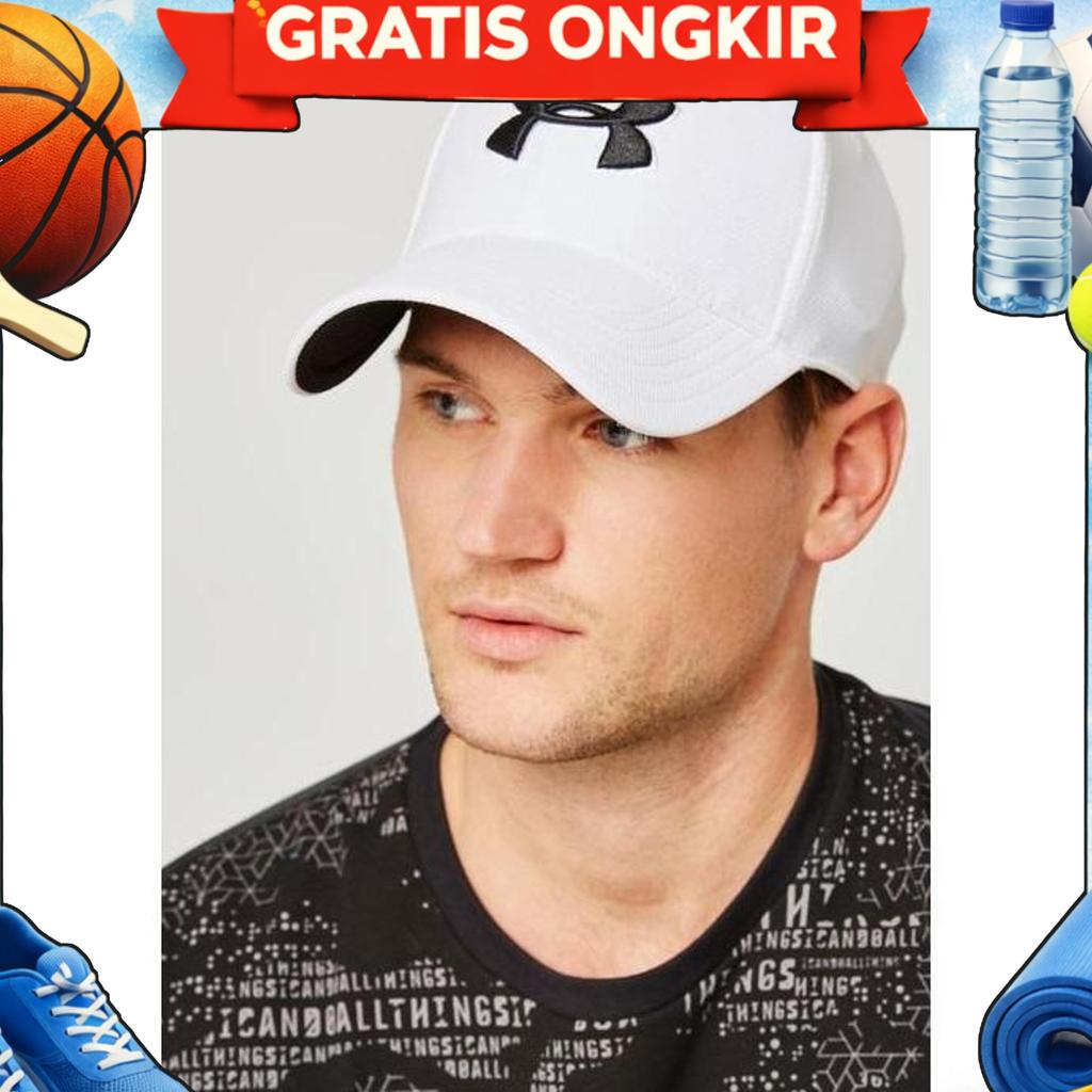 Men Golf Cap White Original - Topi Golf Pria Branded U003