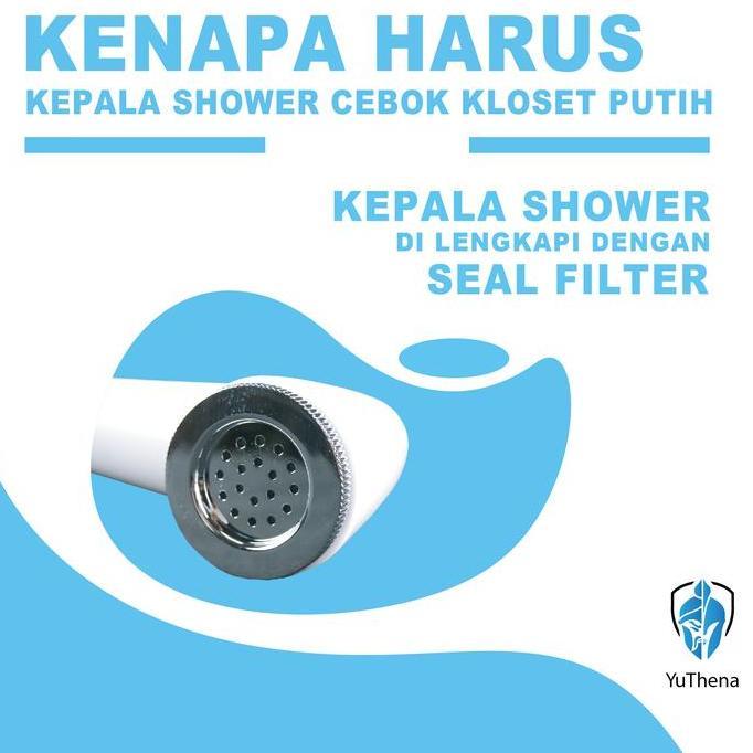 Lancar- Kepala Jet Shower Putih-Kepala Shower Cebok Semprotan Cebok