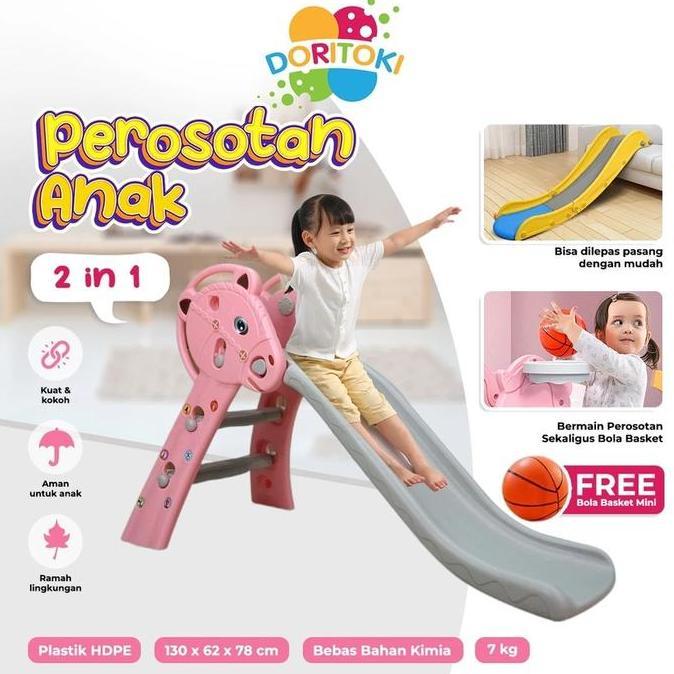 Kenjana_shop39 - Doritoki SNI Mainan Perosotan Anak Prosotan Pagar Ayunan Kuda Kudaan Karpet