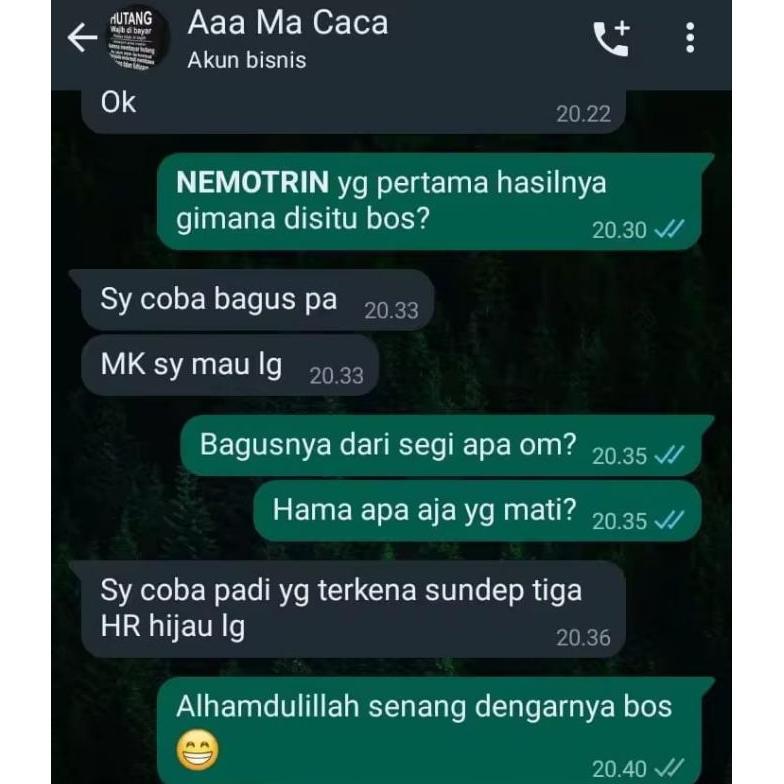 Bisa Cod Nemotrin Insektisida 380 Sc  250Ml Obat Pembasmi Hama Gulma Rumput Liar Padi Racun Ulat Pal
