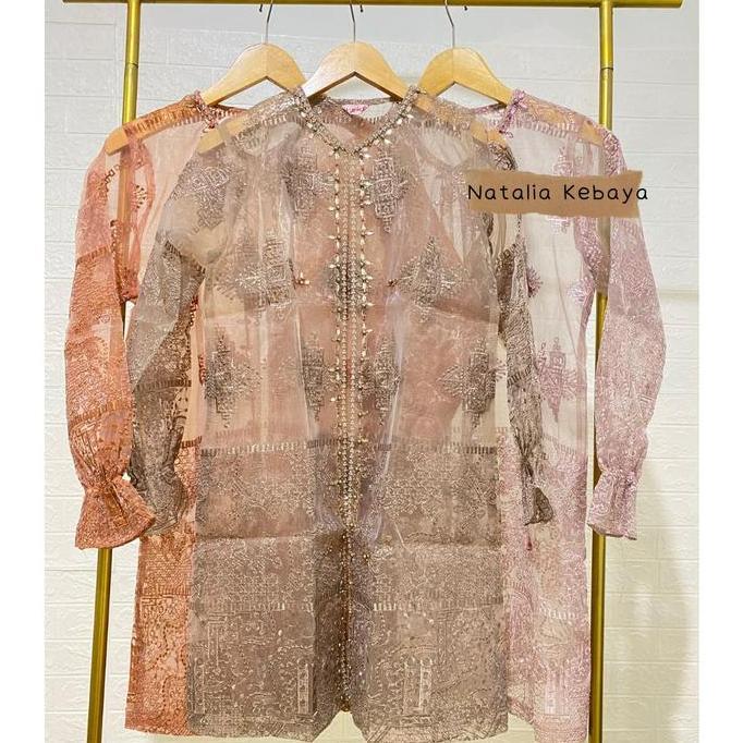 Claudia Outer Organza Payet || Cardigan Organza Full Fayet ~Natalia Kebaya