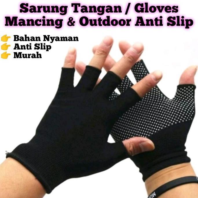 Sarung Tangan / Gloves Mancing Anti Slip Untuk Jigging Casting Popping