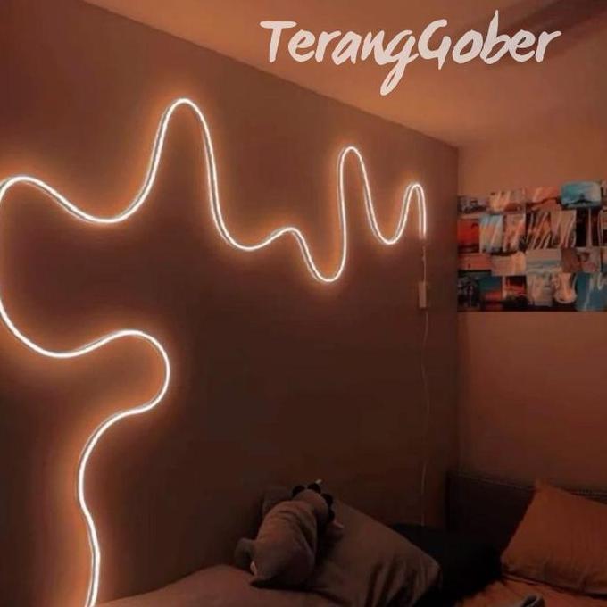 OCARA Neon Flex LED Aesthetic Detak Jantung Ukuran 1-5 Meter Gratis Soket