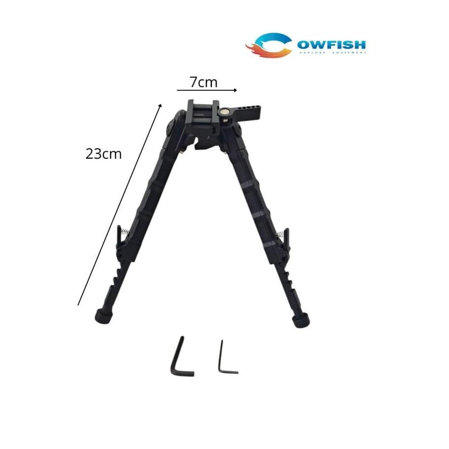 OCARA COWFISH KAKI SENAPAN / BIPOT ACCU TAC SR5QD / SR4QD