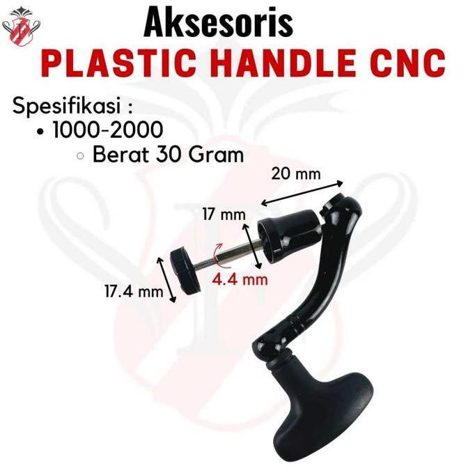 Handle Reel Pancing Sparepart Plastik CNC 1000 2000 3000 4000  Aksesoris Pancing