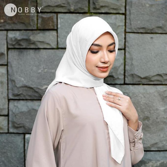 Bnr Nobby Hijab Vadha Scarf Bahan Voal Lurex Premium Kerudung Muslim Square Segi Empat