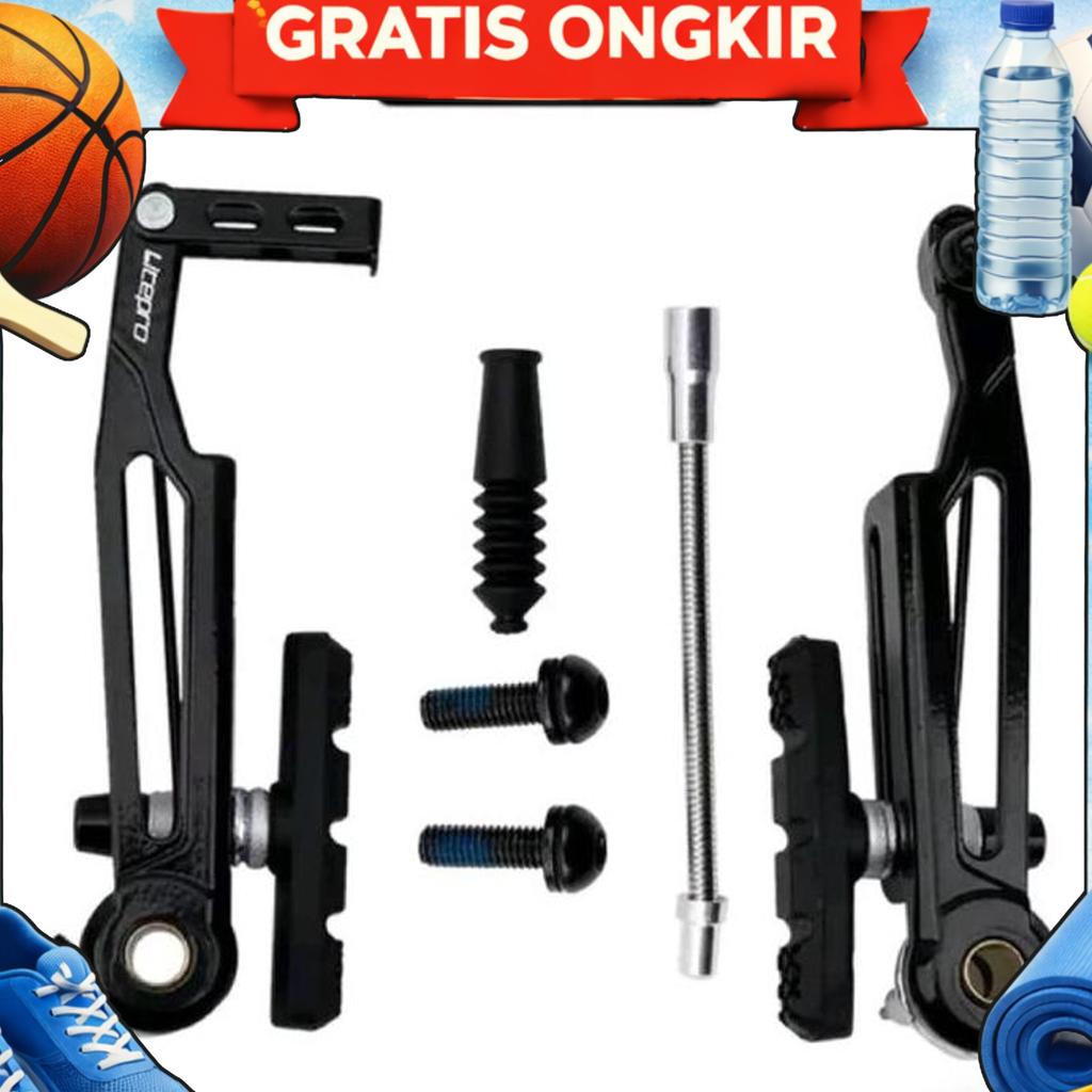 Rem V Brake Litepro Long Arm Rem Set Depan Belakang Sepasang Rem V Brake Litepro Dus