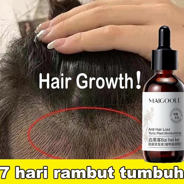 [100% Asli ] Penumbuh rambut Penumbuh rambut botak Hair serum rambut rontok60ml mencegah kerontokan 