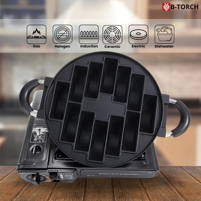 B-Torch Cetakan Kue Pukis 12 Lubang / Cetakan Kue Pancong Premium Anti Lengket Kitchenware Kualitas 