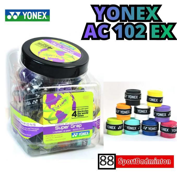 Yonex Grip AC 102 EX / Wet Super Grap - Grip Karet Grip Raket Badminton Tennis Original Yonex