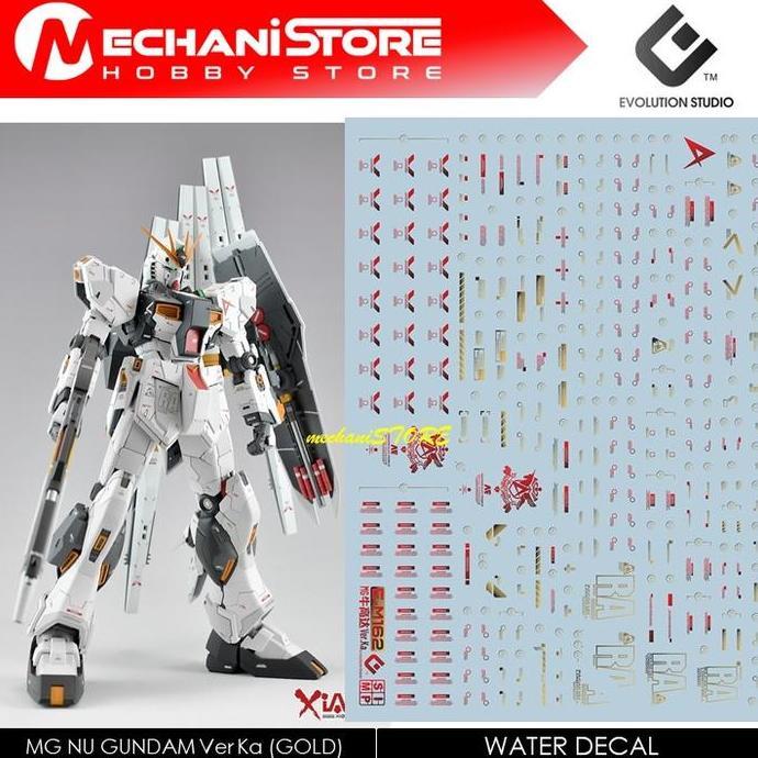 EVO Decal MG - MG162GD RX-93 Nu Gundam Ver. Ka (Gold)