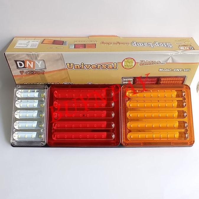LAMPU STOP LAMP TRUK TRONTON FUSO UNIVERSAL LED DNY 105 FLASH 2PC ORIGINAL DAN TERPERCAYA