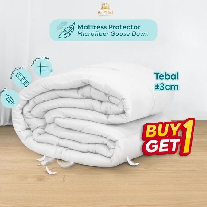 Matras Protector Microfiber Premium Topper / Alas kasur / Pelindung kasur / protector kasur tebal 12