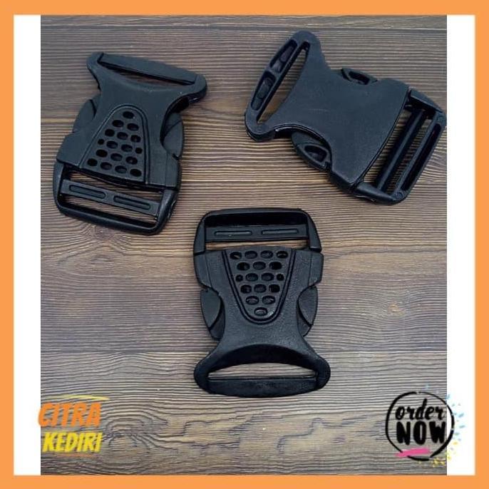 Slop 3,8 cm - buckle Hitam - kunci sodok
