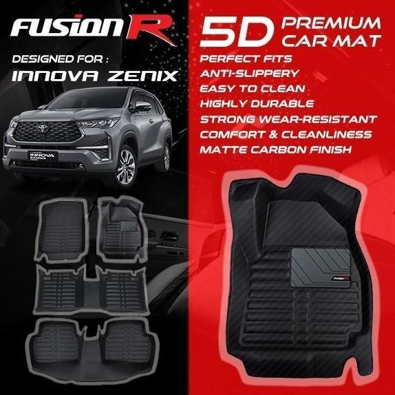 Fusion R Karpet Mobil 5D INNOVA ZENIX Hybrid Premium Car Carpet Carbon