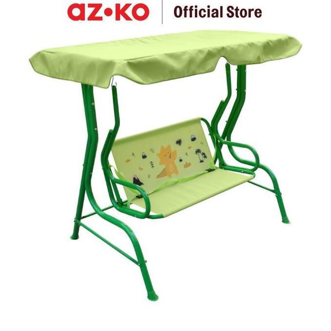 Azko Soleil Kursi Ayun Anak Swinging Chair Bangku Ayunan Outdoor Furniture Tempat Duduk Ayun - Hijau