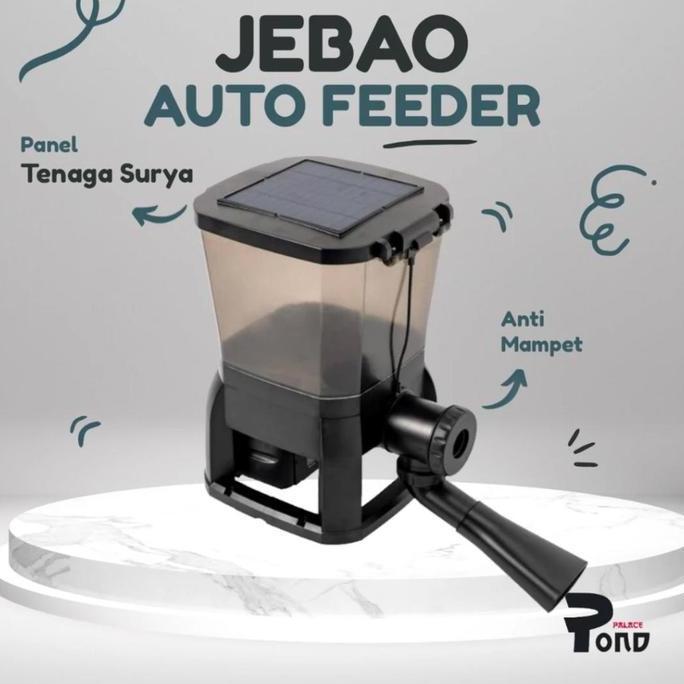 Autofeeder Kolam Ikan Koi 10L Solar Auto Feeder Automatic Pond Feeder Kualitas Premium