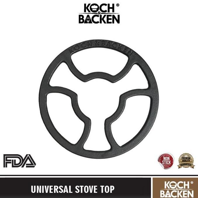 Universal Stove Top Soft Bright Enamel - Alas Tatakan Nampan Dudukan Panci Wajan Kecil Bulat Kompor 