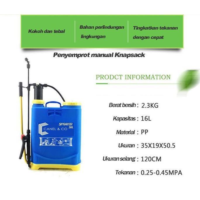 Grdwill- Canel & Co Tangki Sprayer Manual 16 Liter Alat Semprotan Hama Padi
